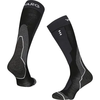 Pánské ponožky Podkolenky Warg Merino SkiAlp Velikost ponožek: 43-47 / Barva: černá/bílá