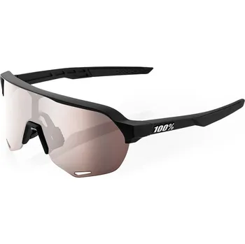 Bike brýle 100% S2 soft tact black | hiper crimson silver mirror 2025 - Odesíláme do 24 hodin