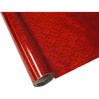 FOREVER Metalická fólie barvící speciál - červená vlna - š.30 cm x 12 m