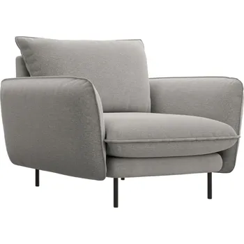 Křeslo Cosmopolitan Design Světle šedé čalouněné křeslo Vienna