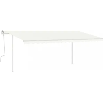 Markýza Ručně zatahovací markýza se sloupky 400x350 cm Dekorhome