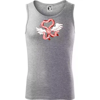 Žížalí anděl (Alexis Citrine) - Tílko pánské Core - L ( Tmavě šedý melír )