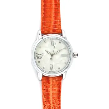 Hodinky MPM Dámské hodinky s koženým páskem a stříbrným vzorovaným číselníkem W02X.10876.D