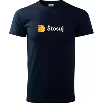Štosuj - Logo na prsou - Triko extra velké (5-8XL) - 6XL ( Námořní modrá (velmi tmavá - téměř černá) )