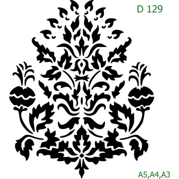 Šablona D 129 - A4 , Nelepící folie