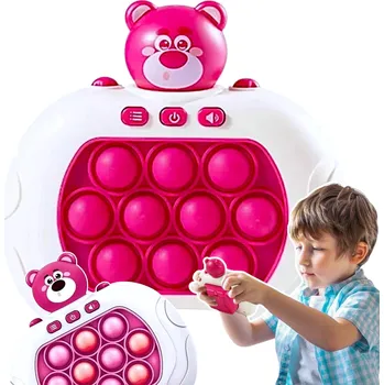 POP IT HRA POP IT FAST PUSH ANTISTRESOVÁ DOVEDNOSTNÍ HRA BUBBLE ELEKTRONICKÁ KONZOLE