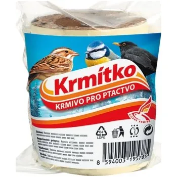 Krmítko pro ptáka Krmivo KRMÍTKO lojové kroužky pro sýkorky 5x80g