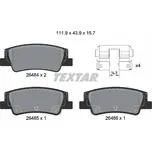 Sada brzdových destiček, vždy 4 kusy v sadě TEXTAR 2648401
