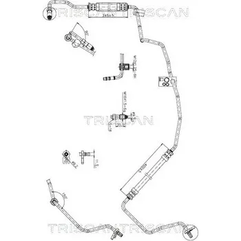 Čep řízení Hydraulická hadice, řízení TRISCAN 8516 28011