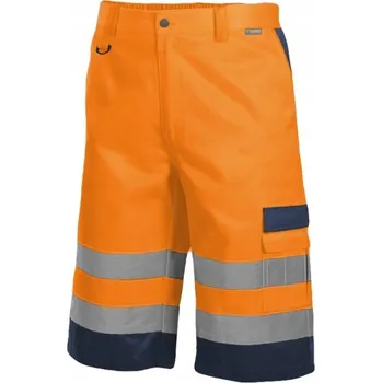 Pánské kraťasy VÝSTRAŽNÉ KRÁTKÉ KRAŤASY (ŠORTKY) PRO SILNIČÁŘE SARA vel. XL oranžové