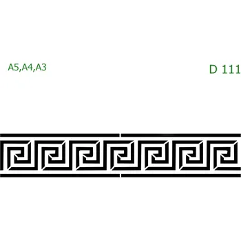 Šablona D 111 - A4 , Lepící fólie