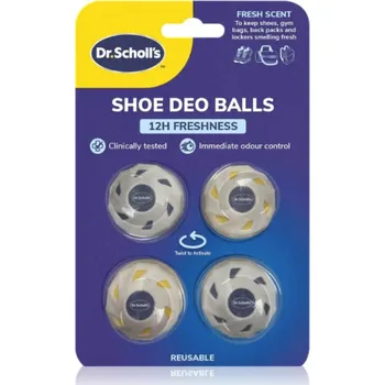 Kosmetika na nohy Scholl Dr. Scholl's 12 Hour Freshness osvěžující kuličky do obuvi 4 ks