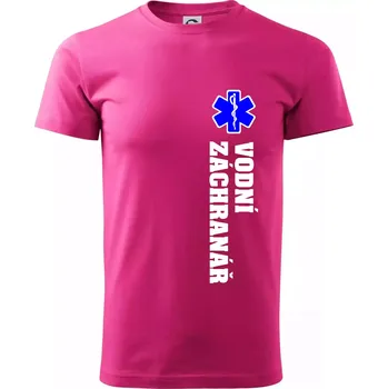 Rescue - Vodní záchranář - Klasické pánské triko vyšší gramáže - S ( Purpurová )