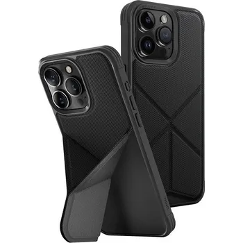 Pouzdro na mobilní telefon UNIQ Transforma MagClick ochranný kryt na iPhone 15 Pro, Ebony (Black)