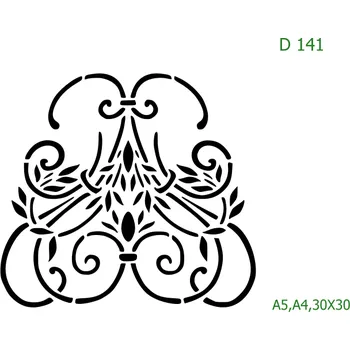 Šablona D 141 - A4 , Nelepící folie