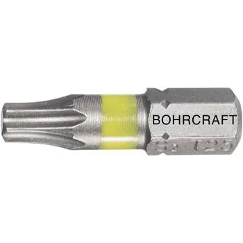 Bit BOHRCRAFT bit s barevným označením 1/4" šestihran TX 40/25 mm Torx® (10 ks)