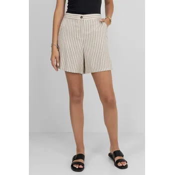 Dámské kraťasy Vero Moda dámské kraťasy Mymilo s proužky béžové Velikost: L