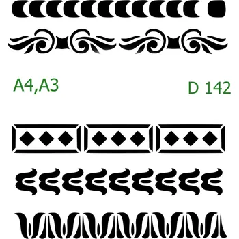 Šablona D 142 - A4 , Nelepící folie