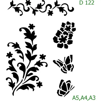 Šablona D 122 - A5 , Lepící fólie