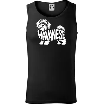 Havanese nápis v těle - Tílko pánské Core - S ( Černá )