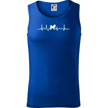 Havanský psík ekg - Tílko pánské Core - XL ( Královská modrá )