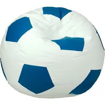 Taburet Sedací vak - míč 100 cm - bílá + tyrkysová