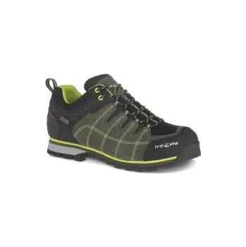 Pánská treková obuv TREZETA TREZETA Hurricane Evo Low Wp, Dark green/Lime, Velikost 42,5