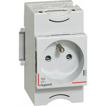 Elektrická zásuvka Modulární zásuvka 2P+Z 10/16A 250V na DIN lištu G380 004280