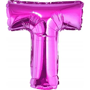 Balónek Fóliový balónek Písmeno T tmavě růžové 92 cm