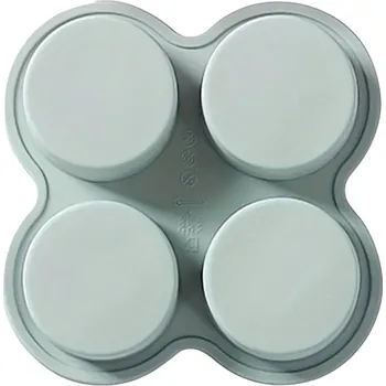 Forma na pečení Silikonová forma na 4 vejce do fritézy 13,8 x 13,8 x 2 cm Nepřilnavá forma na vajíčka do horkovzdušné fritézy Snadné vaření