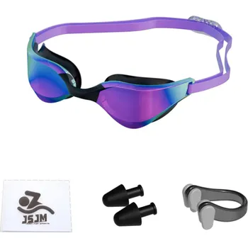 Plavecké brýle Plavecké brýle pro dospělé 16,5 x 4 cm Ochrana proti zamlžování Nastavitelný pásek Těsnící lem Venkovní i vnitřní plavání fialová
