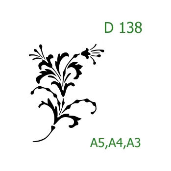 Šablona D 138 - A4 , Lepící fólie
