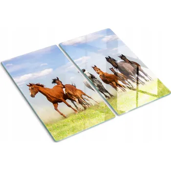 Obraz Skleněná deska na sporák Cválající koně 2x30x52