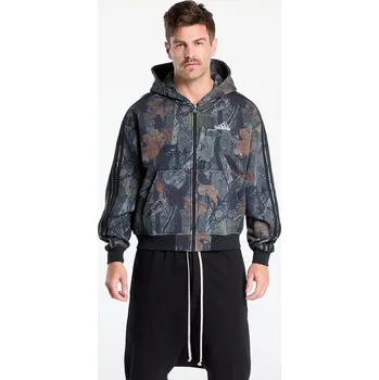 Pánská mikina Mikina adidas Camo Hooded Full-Zip Black XL