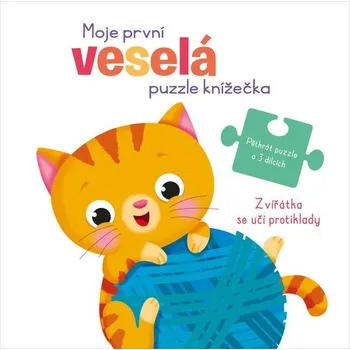 Leporelo Moje první veselá puzzle knížečka Zvířátka se učí protiklady