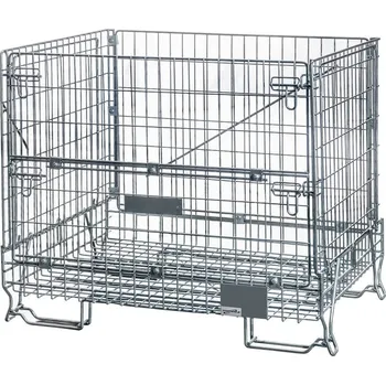 Skladový kontejner Mobler Síťový koš Gitterbox S-120 cm G-90 cm H-102 cm Síť 5x12 cm skládací s bočním otvorem pozinkovaný