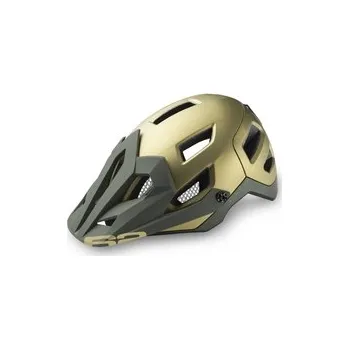 Cyklistická přilba R2 helma Trail (2024) metalická olivově zelená-khaki, vel. L