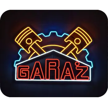 Obraz NEONOVÁ LED NÁPIS DO GARÁŽE NÁSTĚNNÁ DEKORACE PRO FIREMNÍ GARÁŽ A DÍLNU 59x42 CM