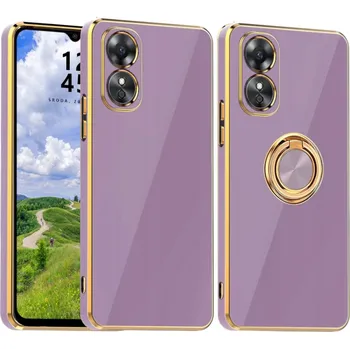 Pouzdro na mobilní telefon Zadní Kryt RCBR pro Oppo A17 GLAMOUR CASE fialový