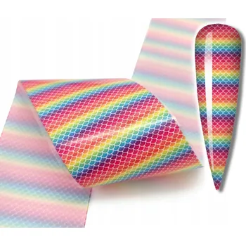 Transferová Fólie na nehty 10cmx4cm - měřítková, ombré