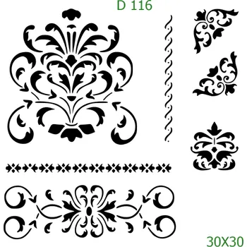 Šablona D 116 - 30 x 30 cm , Lepící fólie