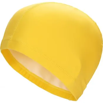 Plavecká čepice PU látková plavecká čepice Unisex čepice na plavání Odolná vůči vodě Elastická čepice na vlasy do bazénu Sportovní koupání žlutá