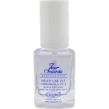 Přípravek na nehty Four Seasons multi lak 2v1 s křemíkem a vit.E 12ml