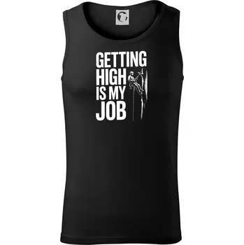 Getting High is my job - Tílko pánské Core - L ( Černá )