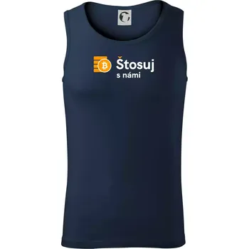 Štosuj s námi - logo velké - Tílko pánské Core - L ( Námořní modrá (velmi tmavá - téměř černá) )