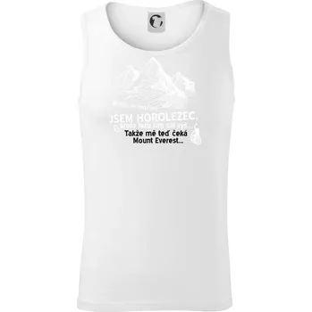 Jsem horolezec, proto lezu čím dál výš - Tílko pánské Core - XL ( Bílá )