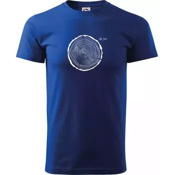 Pánské tričko Letokruhy - 50 - Triko extra velké (5-8XL) - 8XL ( Královská modrá )