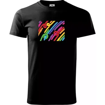 Žížaly pruhy (Alexis Citrine) - Triko extra velké (5-8XL) - 6XL ( Černá )