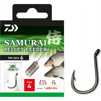 Rybářský háček HÁČKY S NÁVAZCEM DAIWA SAMURAI PELLET FEEDER 4
