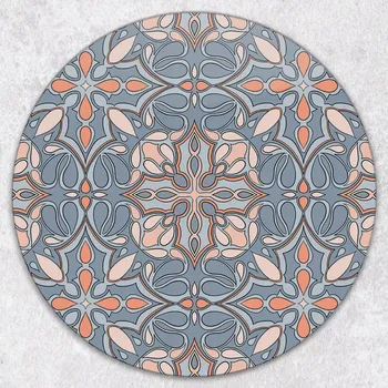 Obraz Kulatá skleněná deska odolná proti poškrábání, umělecká mozaika, průměr 40 cm